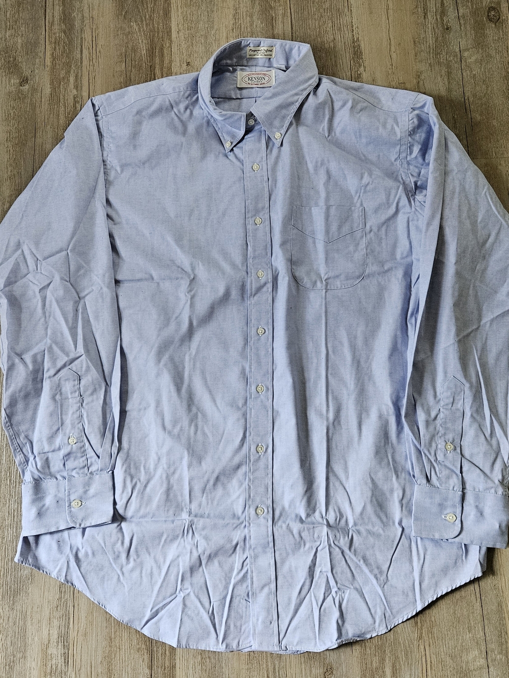 NWOT Gitman Brothers Men's Pinpoint Oxford Blue Button-Down  Shirt 18.5-38 XXL